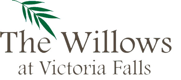 the logo or sign for the willows at victoria falls